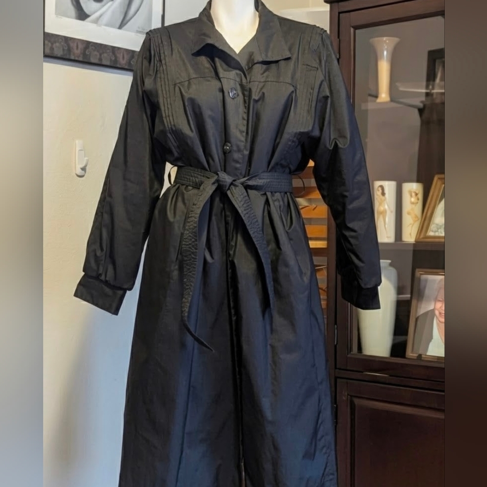 HP💋70s 80s On Oue Oversized Waterproof Trench Coat (9/10) - Picture 4 of 17